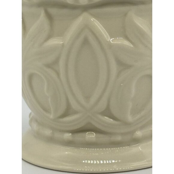 Vintage Lenox Fine Porcelain Beaded Votive Candle Holders Set of Three Gold Rims - Picture 14 of 14